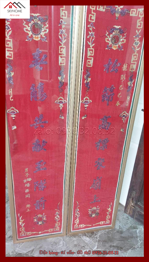 Câu đối thờ chữ Tùng tiết cao ngất- Xuân thương cùng dâng